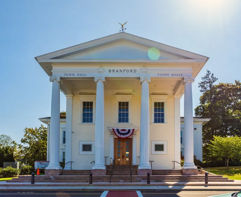 Branford Town Hall and courthouse in Branford, Connecticut